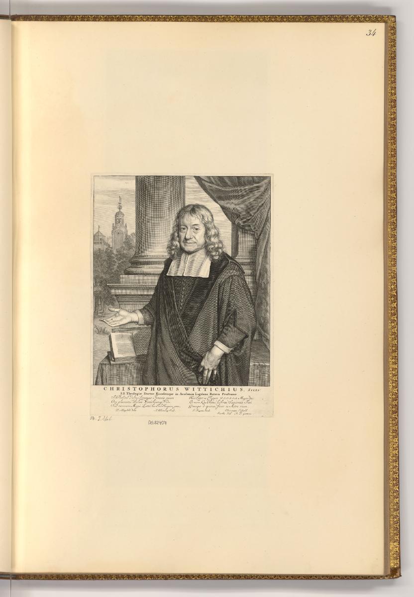 Abraham Blooteling, Porträt Christoph Wittich, Inv. Nr.: Holland nach Sektionen I/70, H/I/70/34