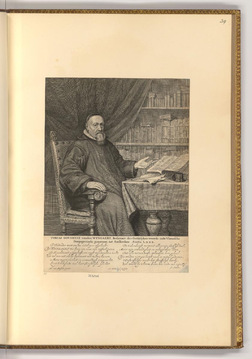 Abraham Blooteling, Porträt Tobias Govertsz. van den Wyngaert, Inv. Nr.: Holland nach Sektionen…