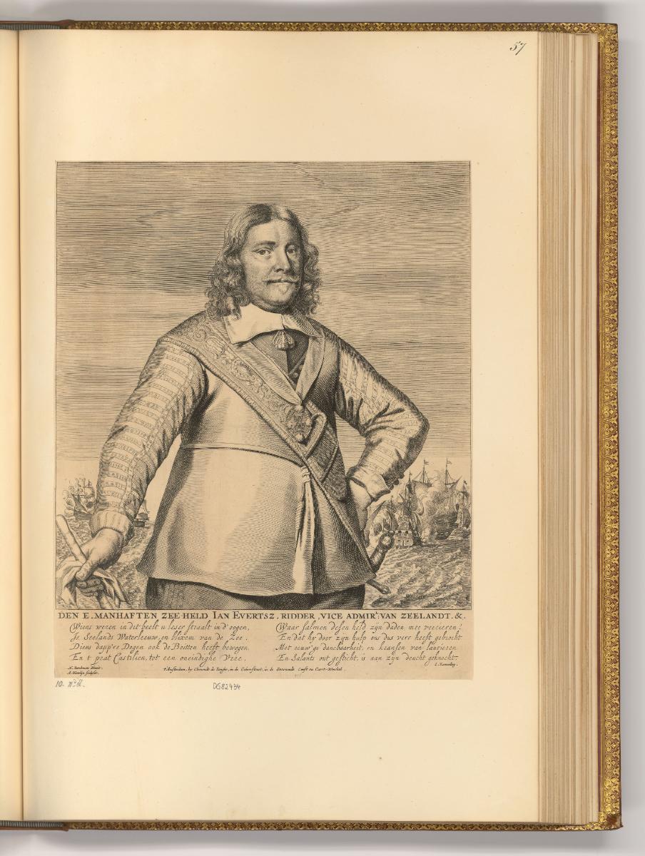 Abraham Blooteling, Porträt Jan Eversten, Inv. Nr.: Holland nach Sektionen I/70, H/I/70/57