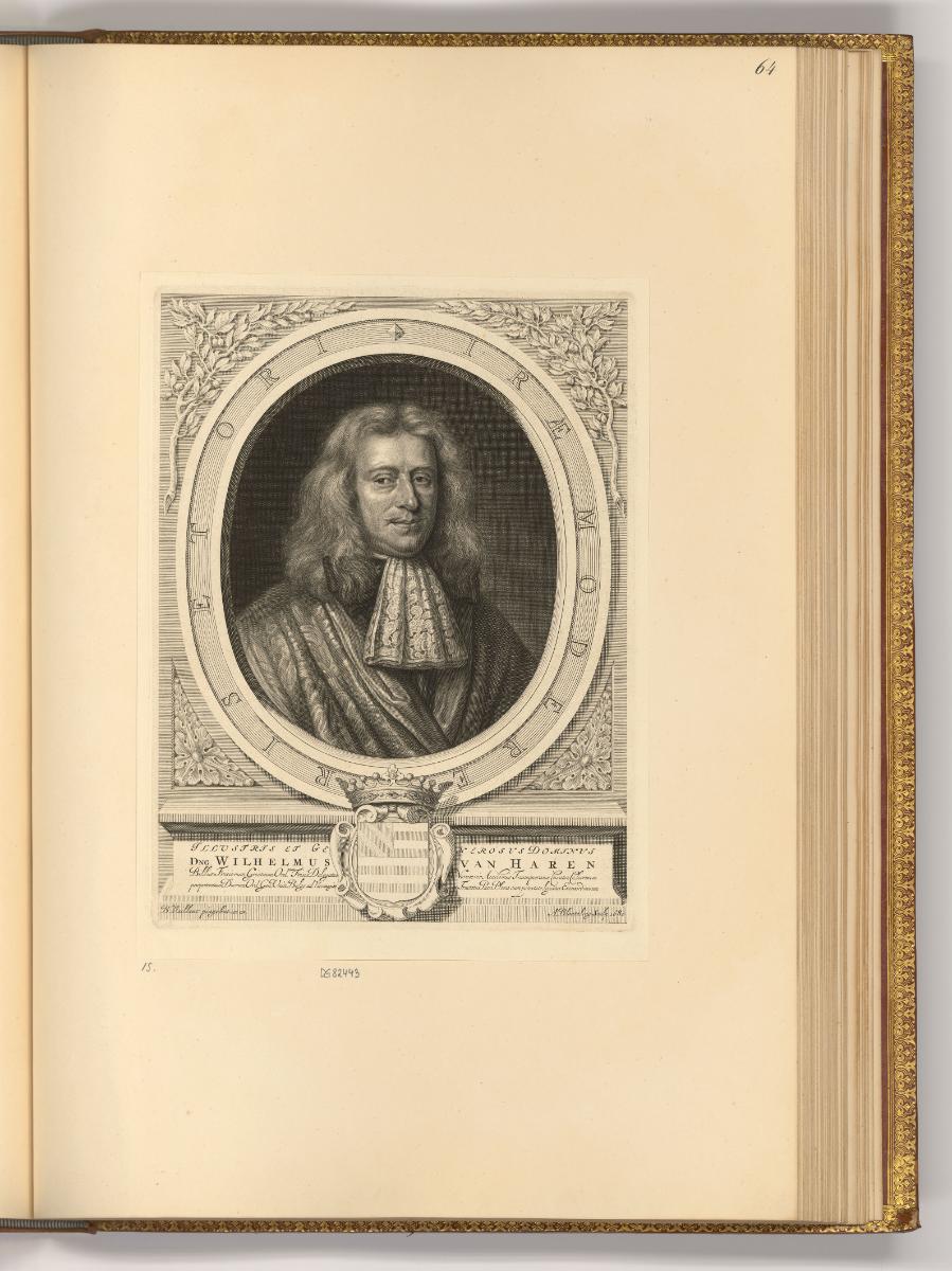 Abraham Blooteling, Porträt Willem van Haren, Inv. Nr.: Holland nach Sektionen I/70, H/I/70/64