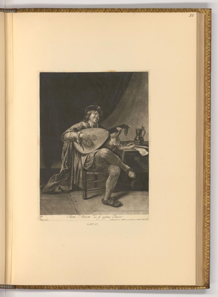 Jean van der Bruggen. Jacques Gole., Jan Steen mit Laute, Inv. Nr.: Holland nach Sektionen I/71…