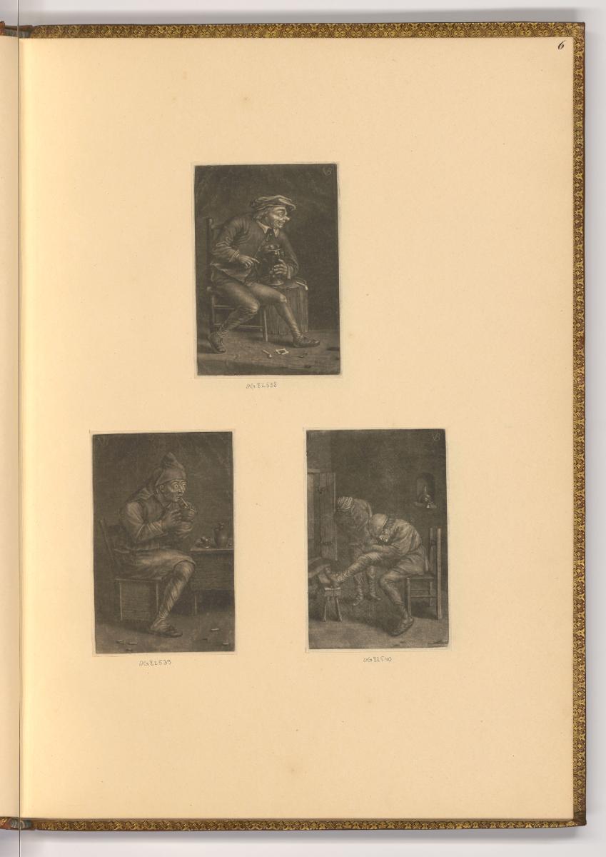 Jean van der Bruggen. Jacques Gole., Rauchende und trinkende Bauern, Inv. Nr.: Holland nach Sek…