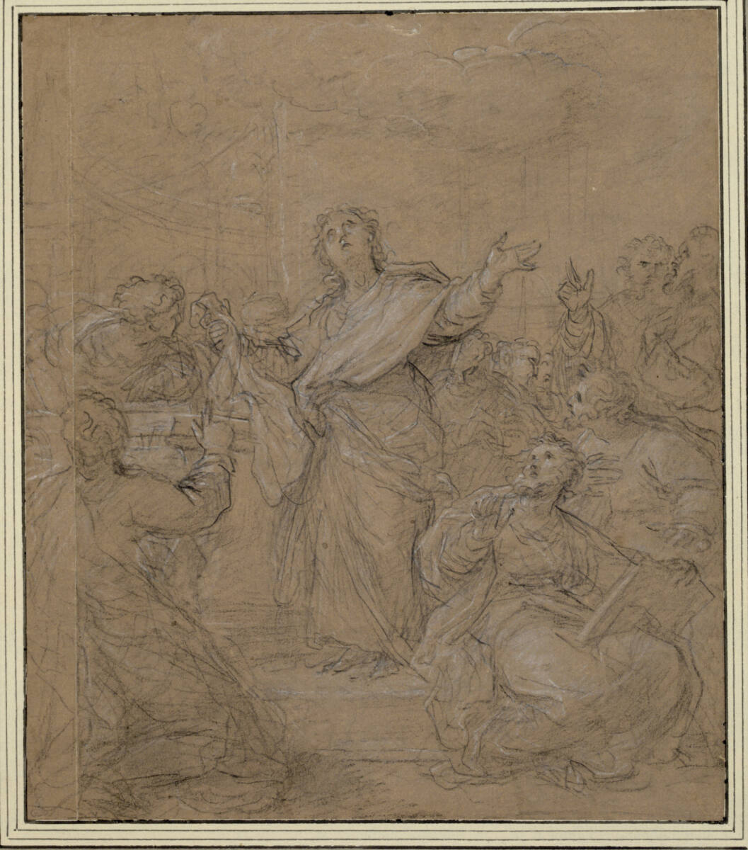 Johannes predigt in Ephesus