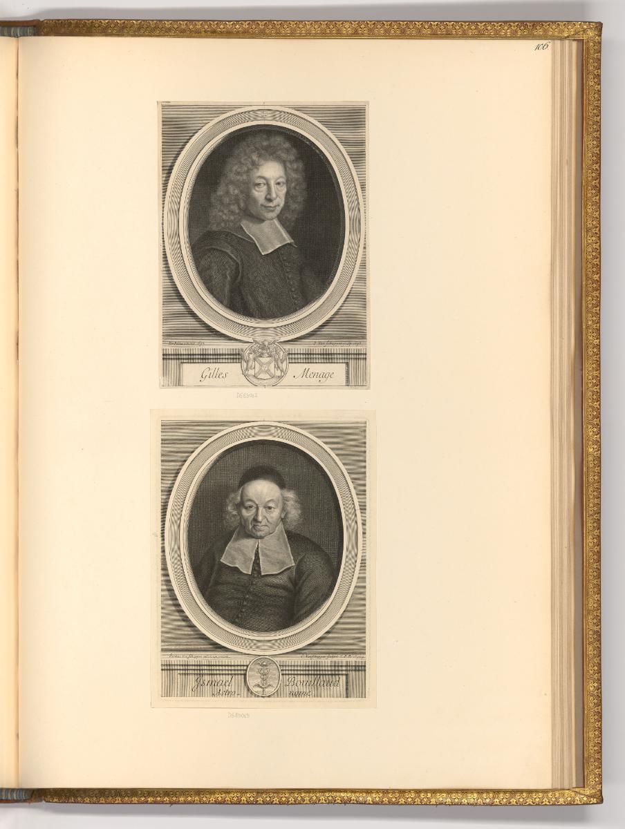 Pierre van Schuppen, Porträt Gilles Ménage; Ismaël Bullialdus, Inv. Nr.: Holland nach Sektionen…