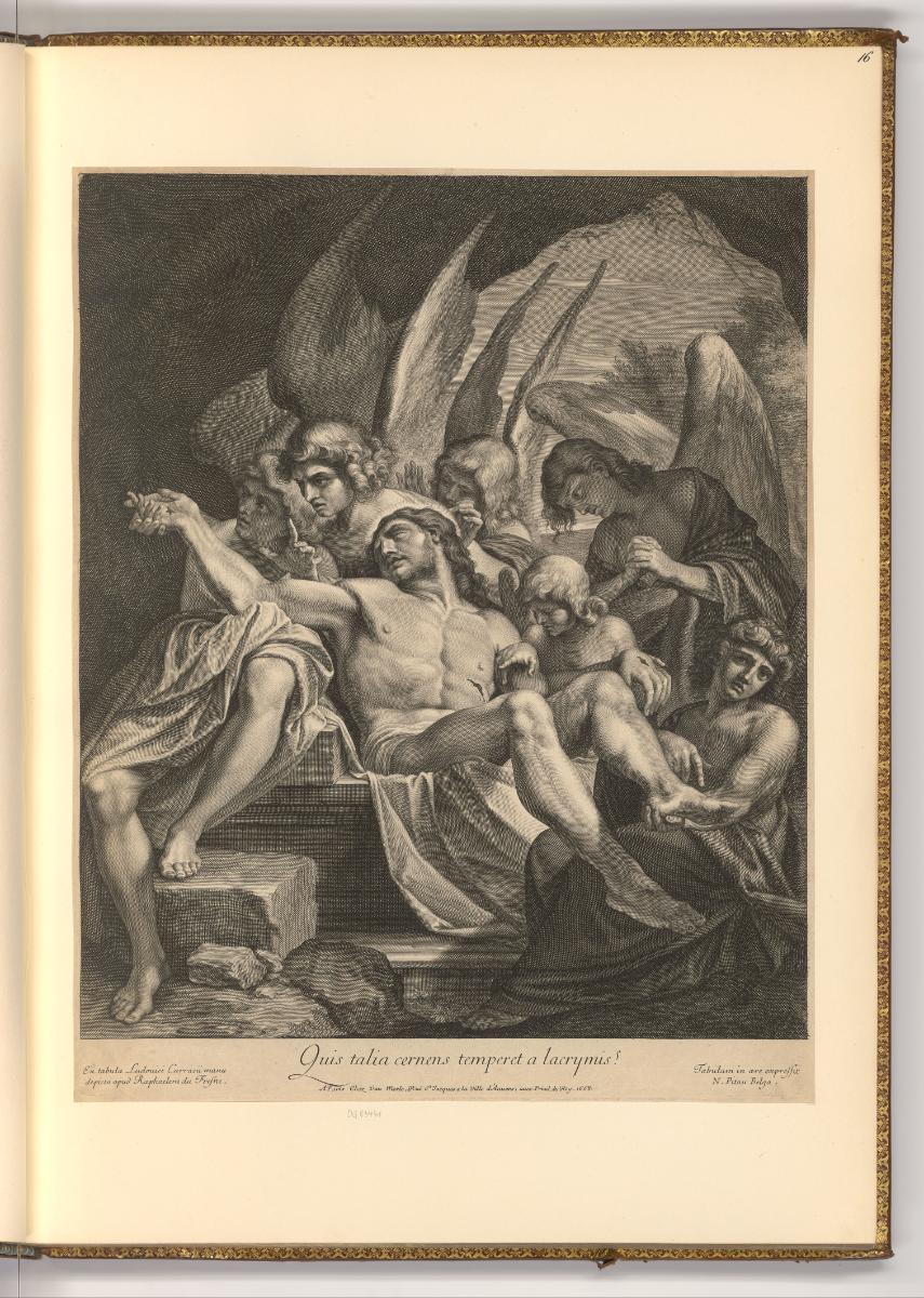 Nicolas Pitau, Beweinung Christi durch die Engel, Inv. Nr.: Holland nach Sektionen I/76, H/I/76…