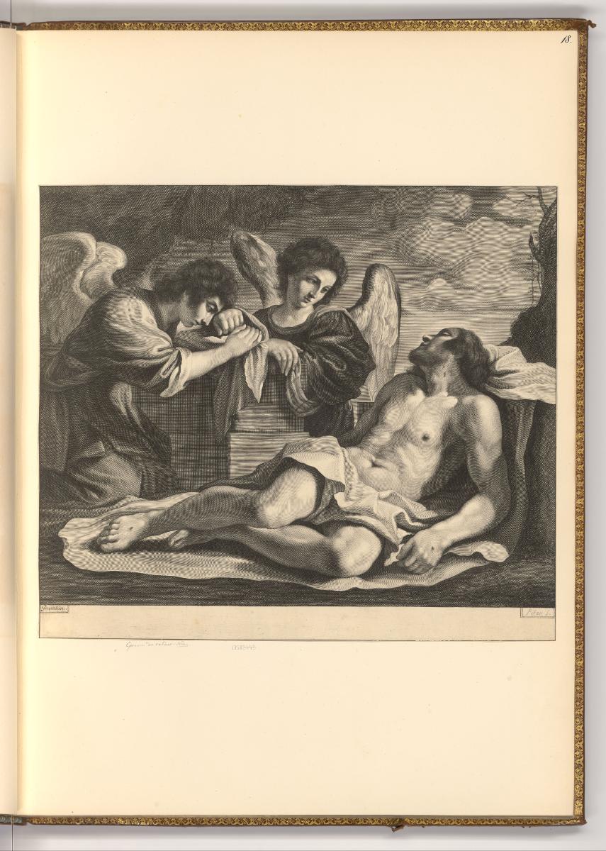 Nicolas Pitau, Beweinung Christi durch die Engel, Inv. Nr.: Holland nach Sektionen I/76, H/I/76…