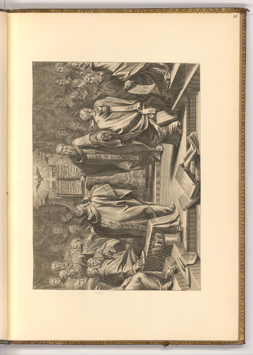 Nicolas Pitau, Hl. Sulpitius bei der Versammlung (Konzil), Inv. Nr.: Holland nach Sektionen I/7…
