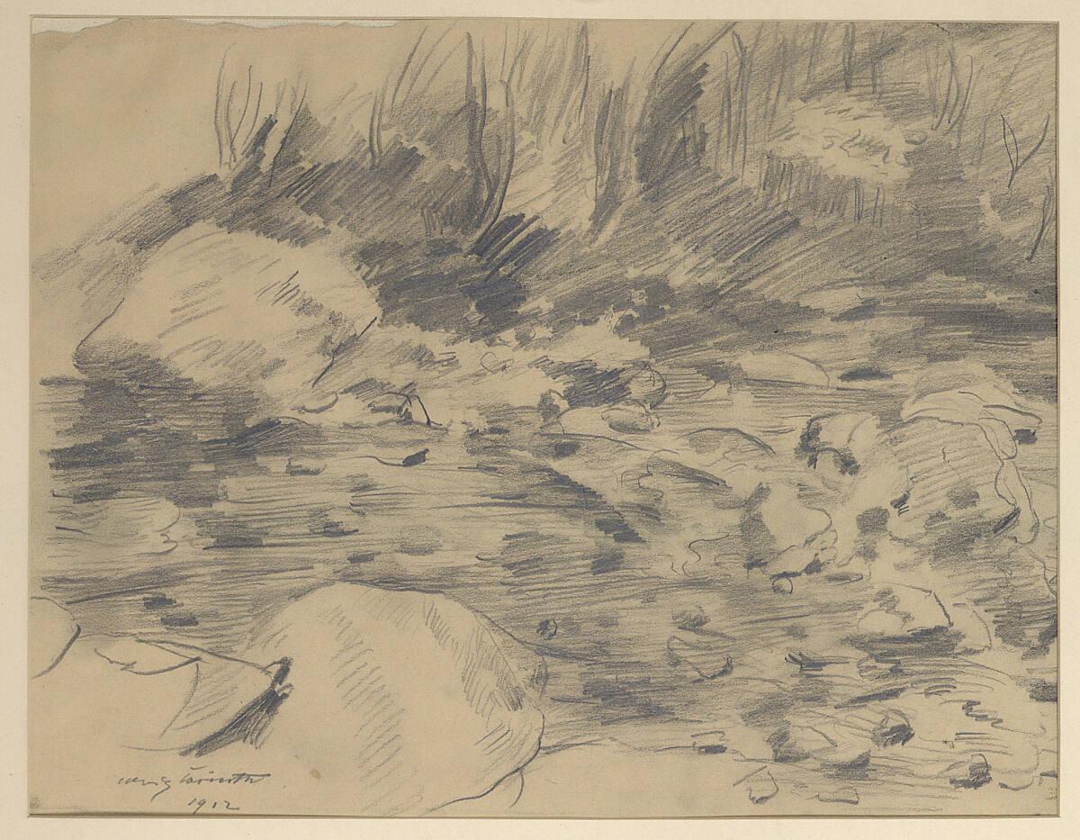 Lovis Corinth, Gebirgsbach, Inv. Nr.: 29431