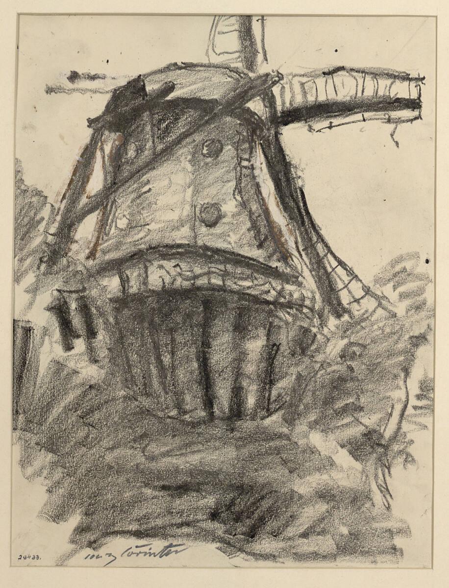 Lovis Corinth, Die historische Mühle in Potsdam (Cah.), Inv. Nr.: 29433