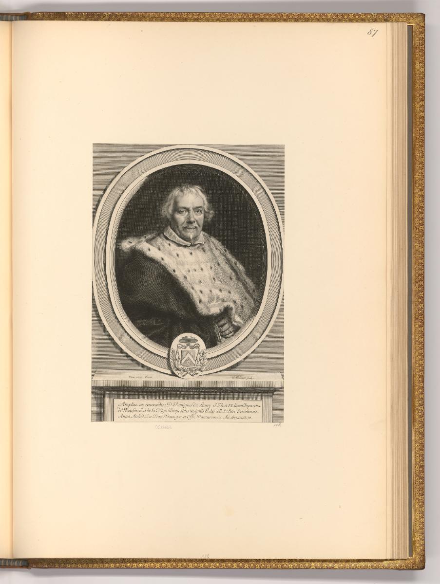 Gerard Edelinck Vol. I, Porträt Remy du Laury, Inv. Nr.: Holland nach Sektionen I/77, H/I/77/87
