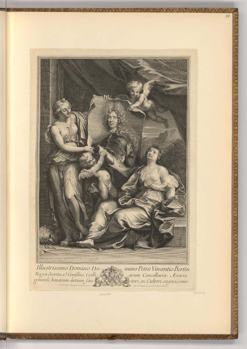 Gerard Edelinck Vol. II., Porträt Pierre Vincent Bertin, Inv. Nr.: Holland nach Sektionen I/78,…
