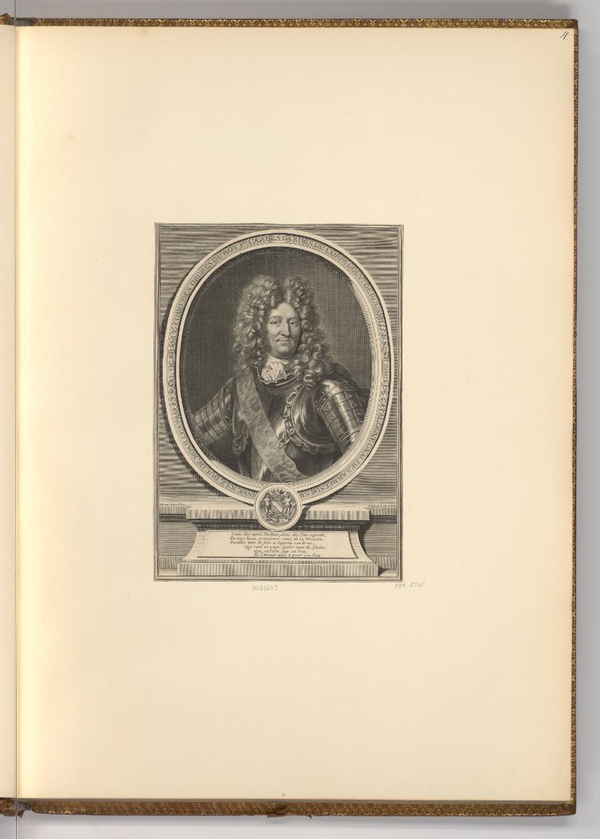 Gerard Edelinck Vol. II., Porträt Anne-Jules de Noailles, Inv. Nr.: Holland nach Sektionen I/78…