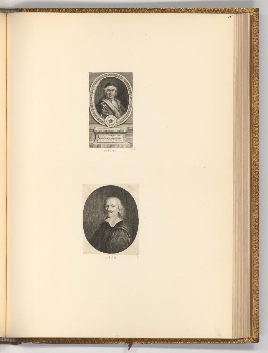 Gerard Edelinck Vol. II., Porträt Charles de Marguetel de Saint-Denis; Porträt eines unbekannte…