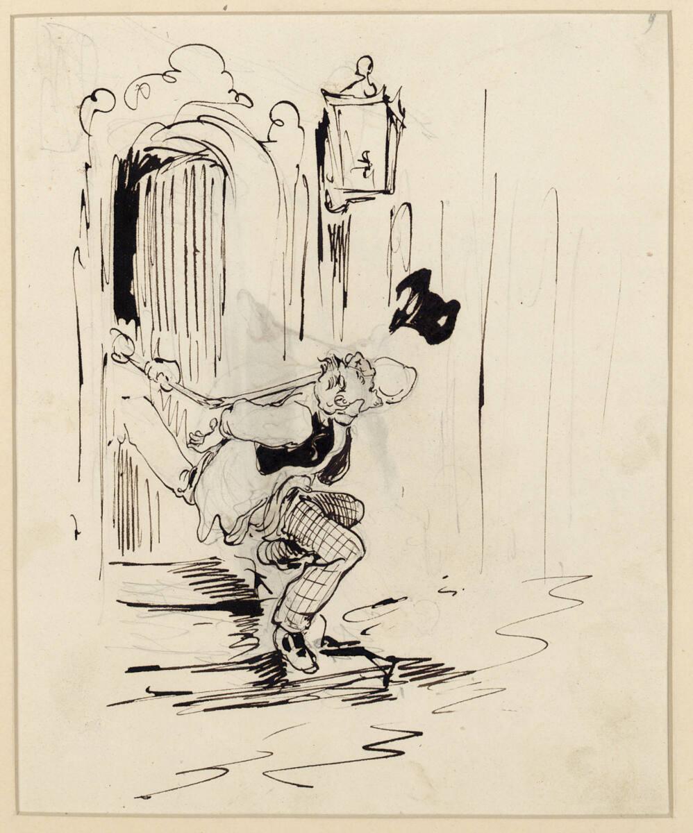August Xaver Karl von Pettenkofen, Reiseabenteuer des Monsignore L. Brunner, Inv. Nr.: 29497/9