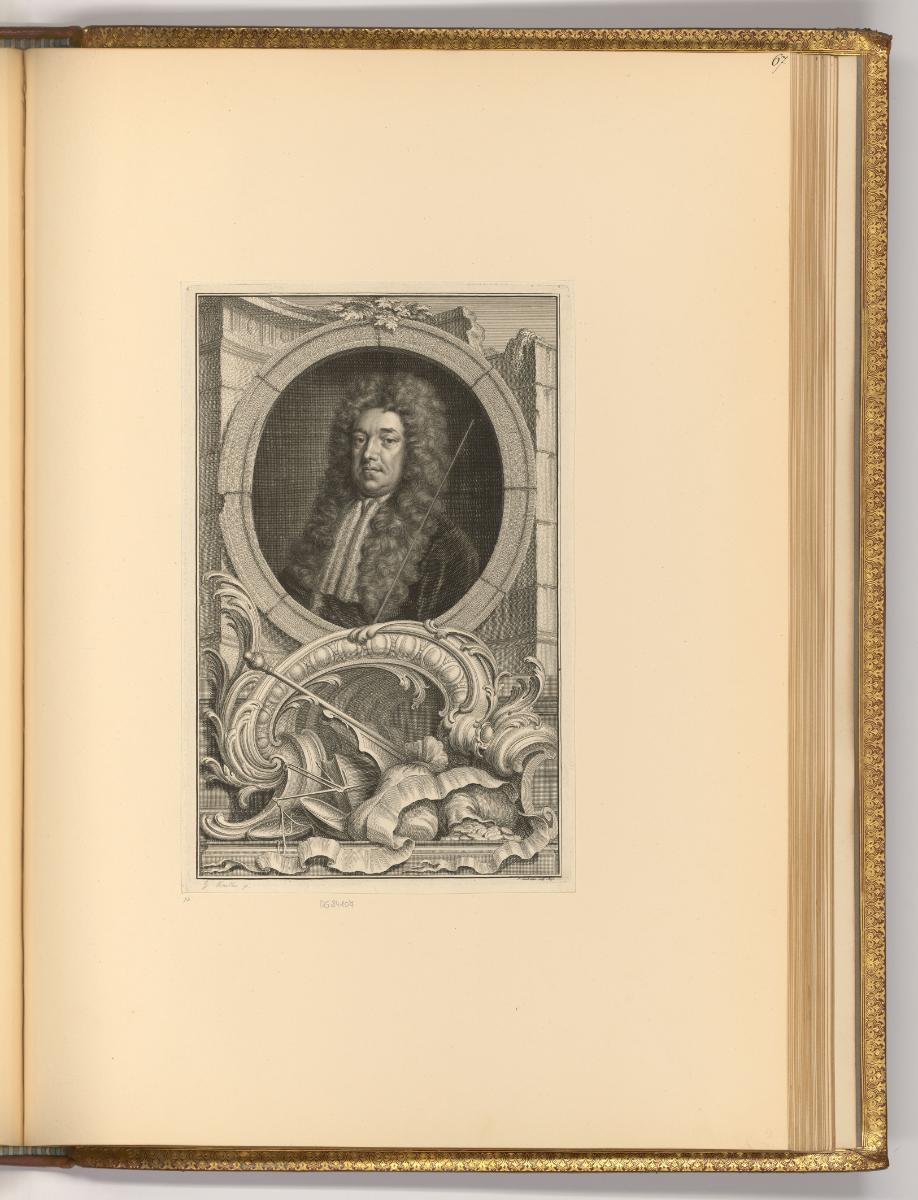 Jacques Houbraken. Vol. I, Porträt Sidney Godolphin, Graf von Godolphin, Inv. Nr.: Holland nach…