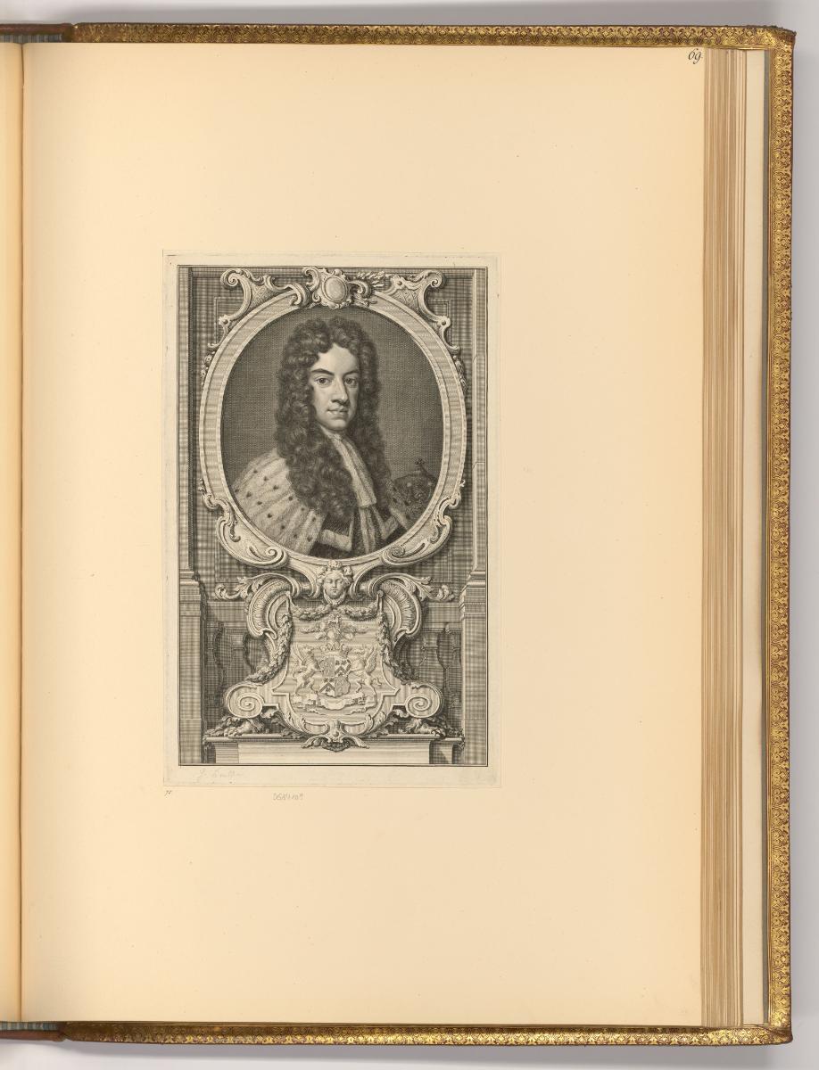 Jacques Houbraken. Vol. I, Porträt Daniel Finck, Graf von Nottingham, Inv. Nr.: Holland nach Se…
