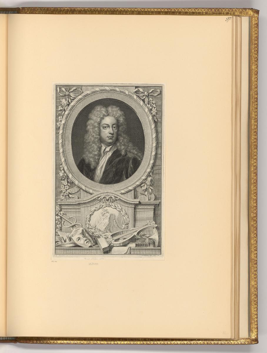 Jacques Houbraken. Vol. I, Porträt Joseph Addison, Inv. Nr.: Holland nach Sektionen I/82, H/I/8…