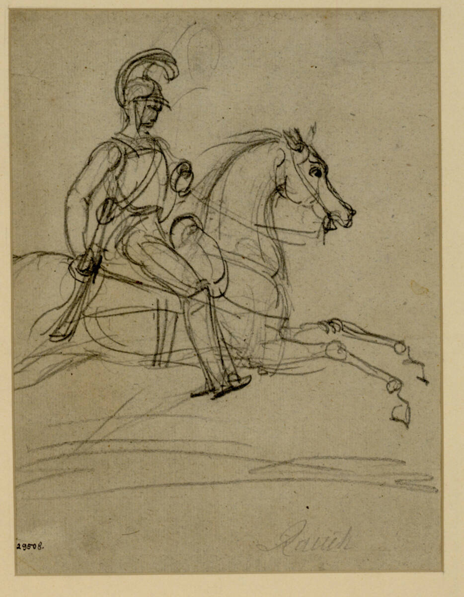 Reiterstudie, Johann Nepomuk Rauch