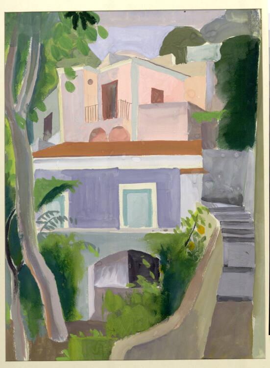 Eduard Bäumer, Häuser in Positano, Inv. Nr.: 29595