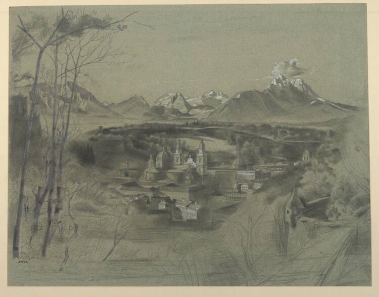 Eduard Bäumer, Blick auf Salzburg, Inv. Nr.: 29596