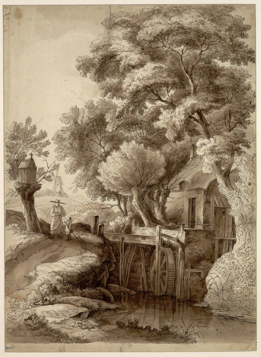 Landschaft mit Mühle, 19th century