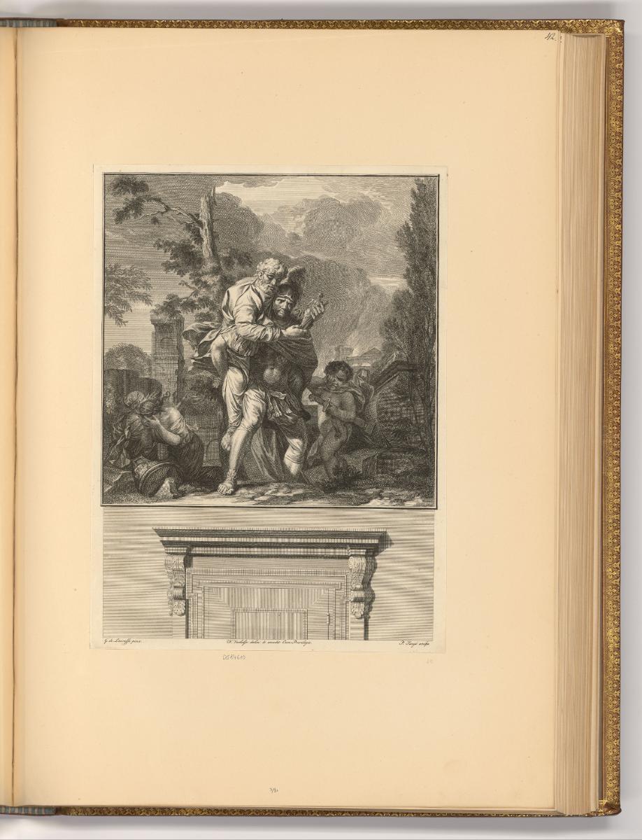 Jakob Folkema; Pieter Tanjé, Flucht des Aeneas aus Troja, Inv. Nr.: Holland nach Sektionen I/85…