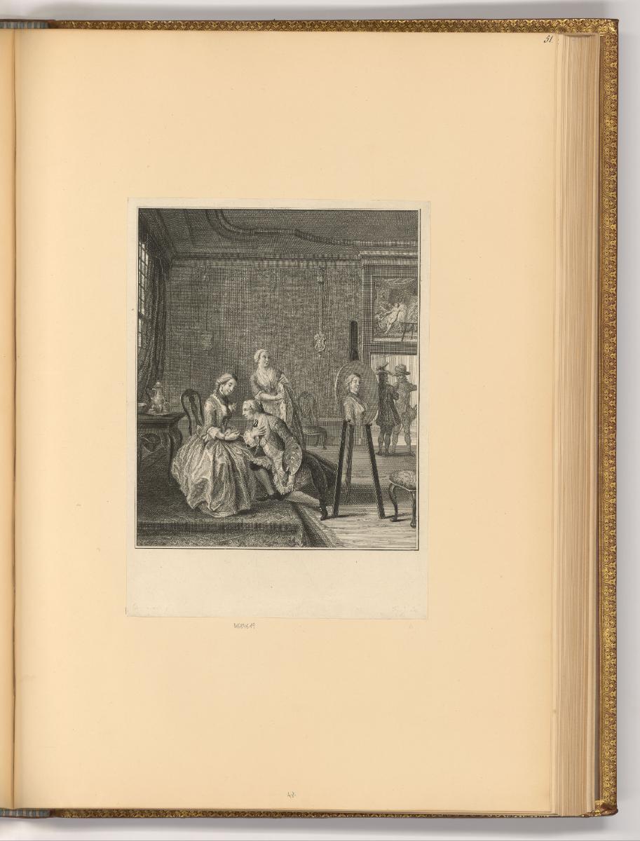 Jakob Folkema; Pieter Tanjé, Der verliebte Maler, Inv. Nr.: Holland nach Sektionen I/85, H/I/85…