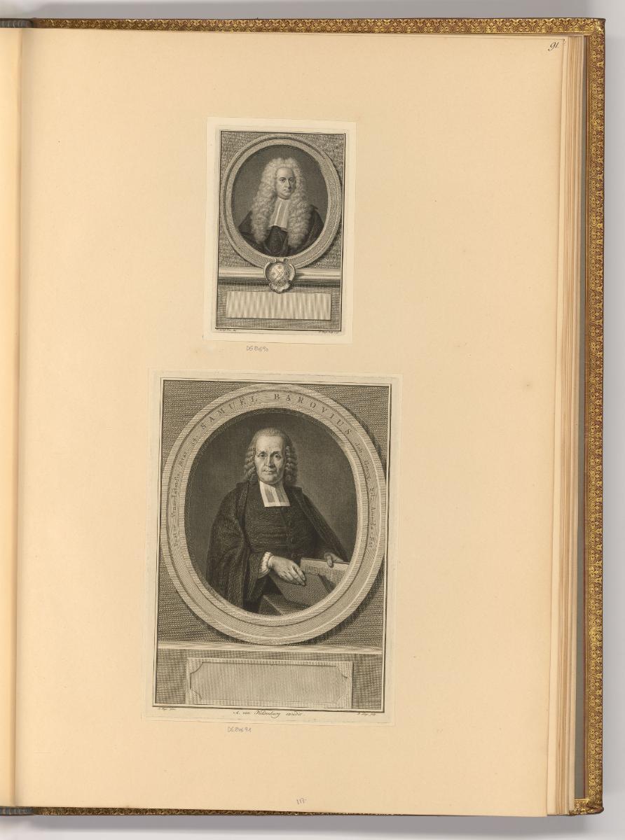 Jakob Folkema; Pieter Tanjé, Porträt Cornelis van Bynkershoek; Samuel Barovius
, Inv. Nr.: Hol…