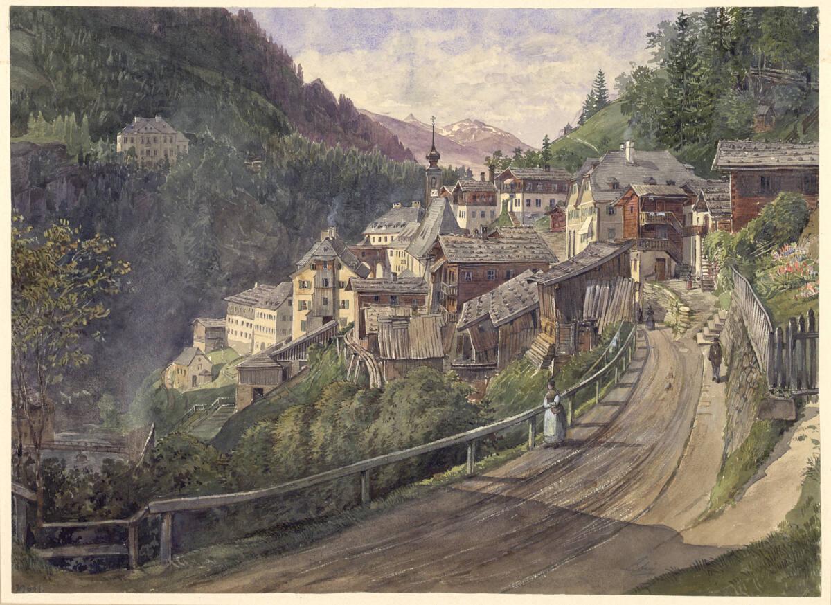 Karl Ludwig Libay, Salzburger Dorf, Inv. Nr.: 29611