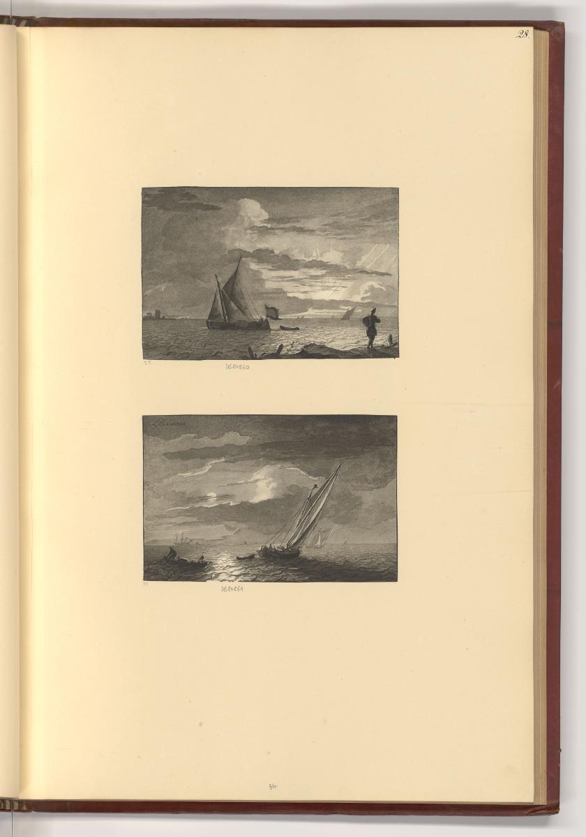 Ploos van Amstel, Jean Chalon, B. H. Thier, H. G. Schweickhardt, Seestück mit Segelbooten, Inv.…
