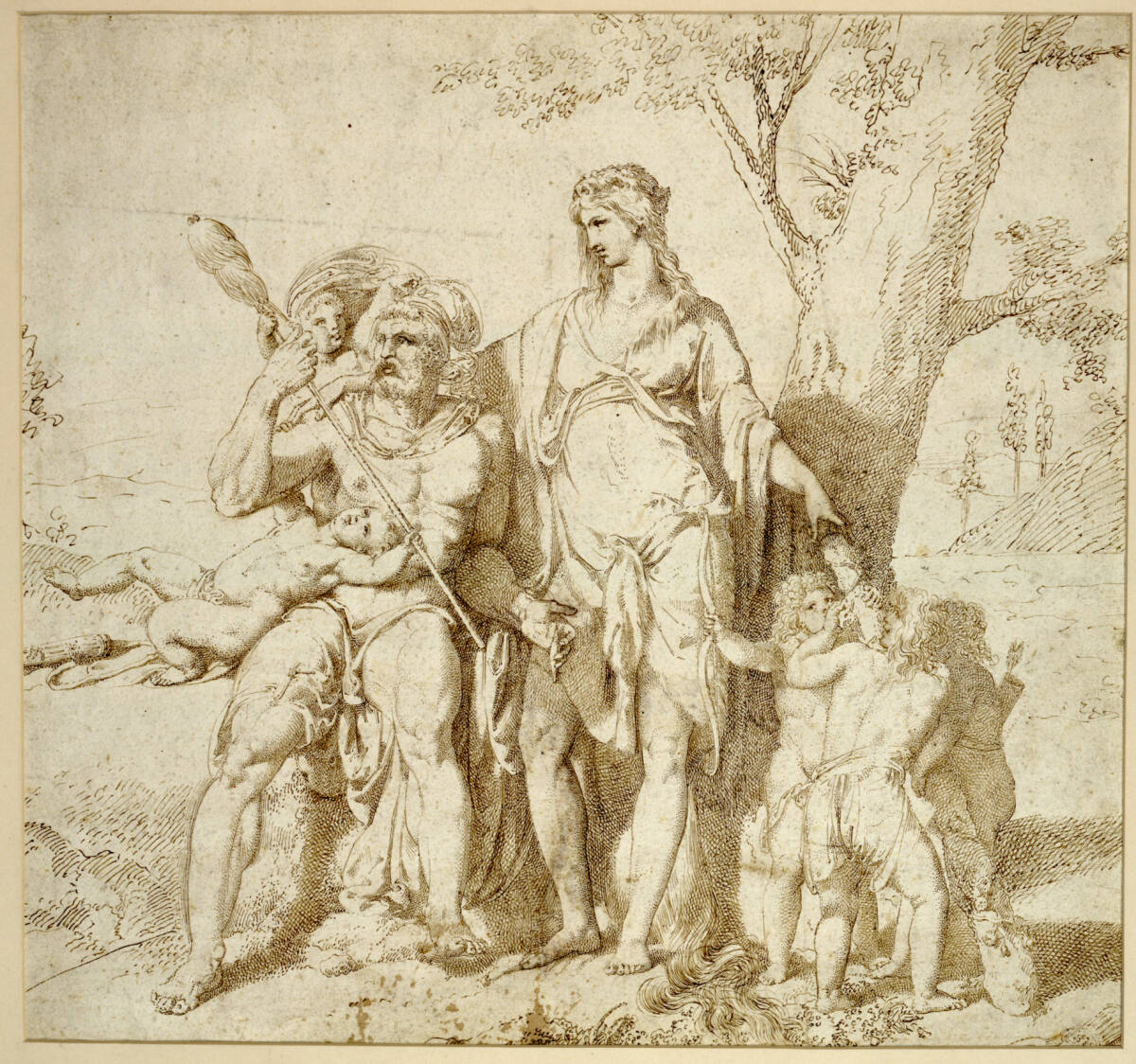Herkules und Omphale, Луиджи Сабателли