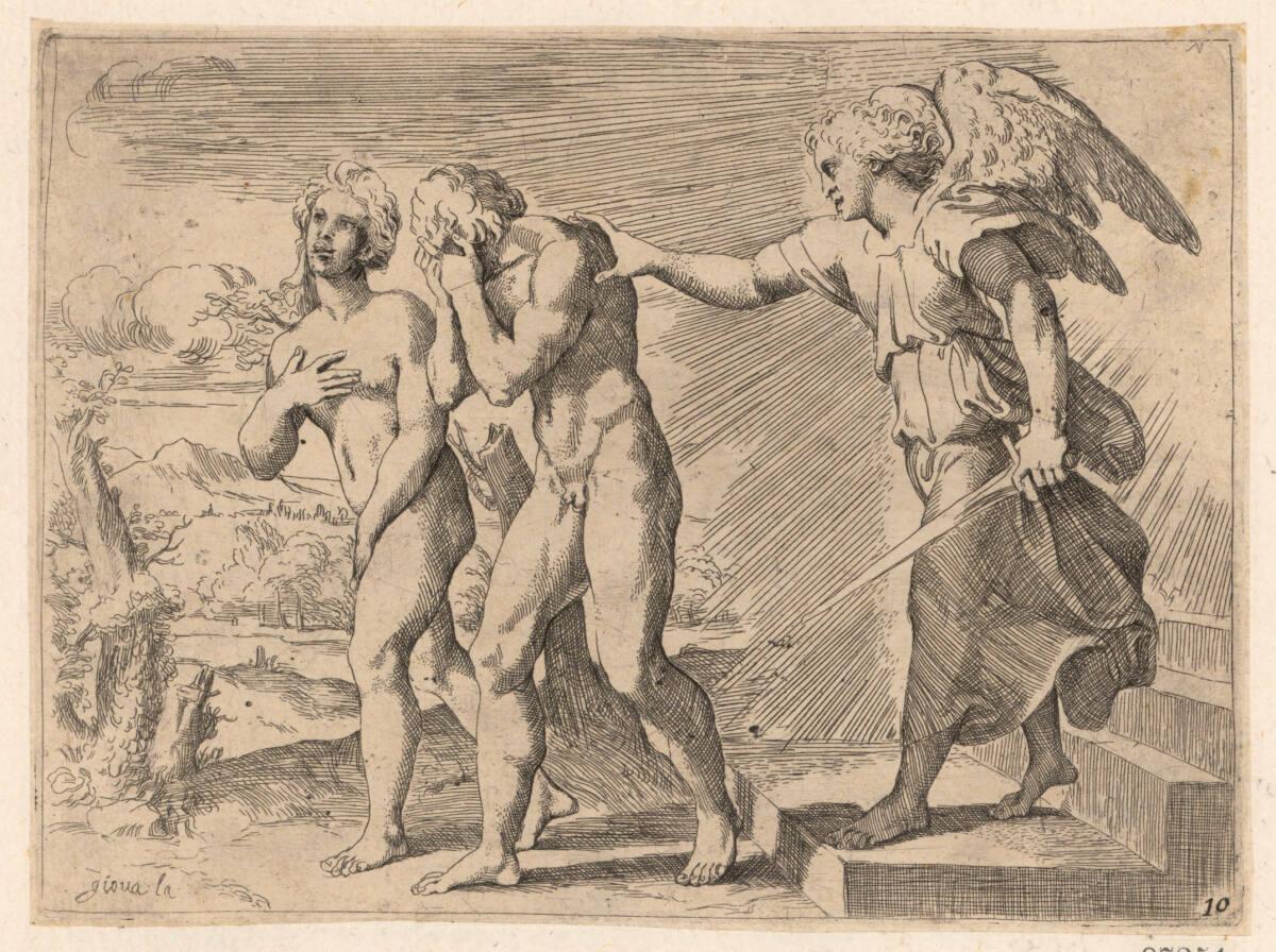 Vertreibung von Adam und Eva, Inv. Nr.: DG87251