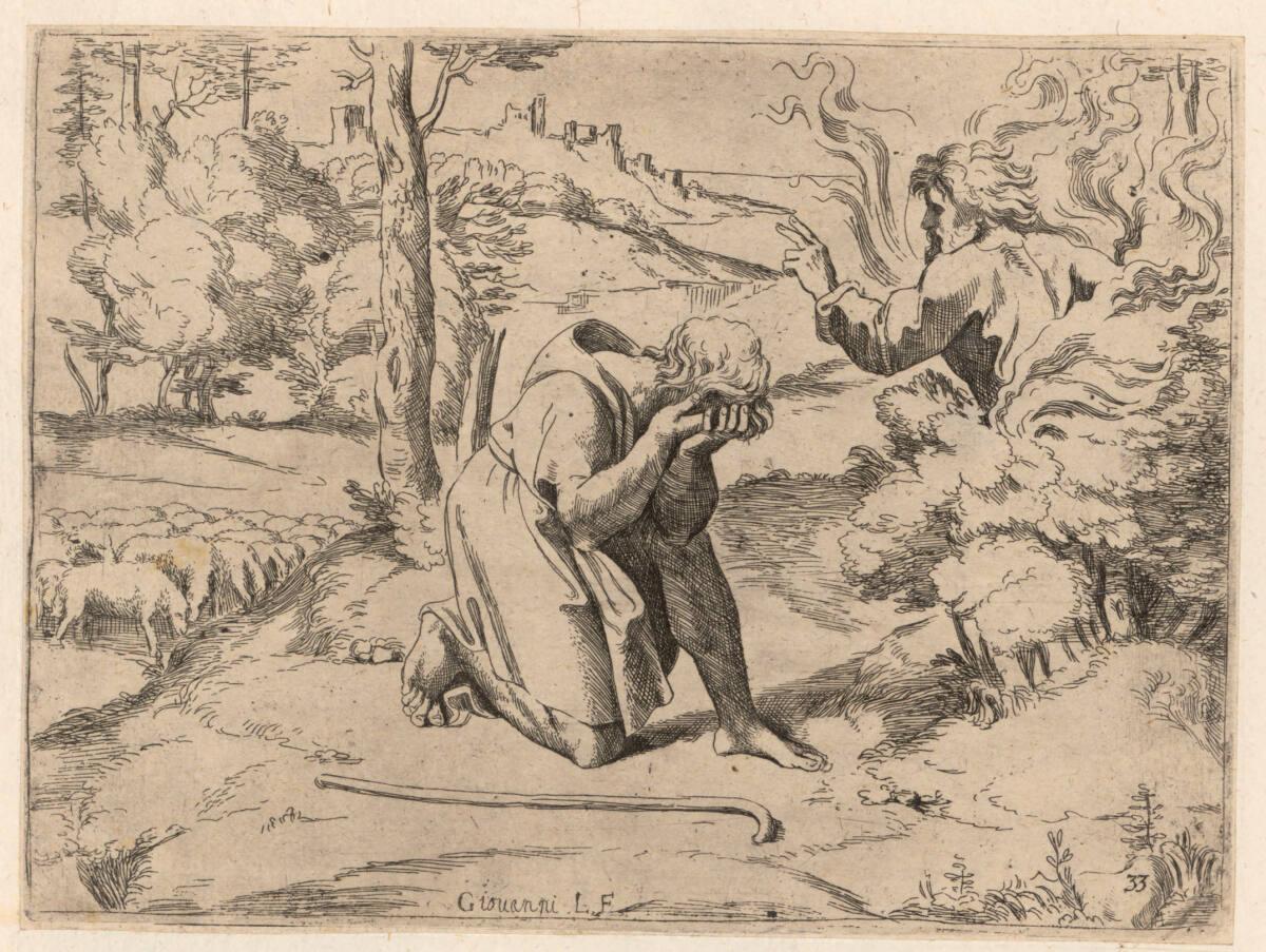Moses vor dem brennenden Dornbusch, Inv. Nr.: DG87274