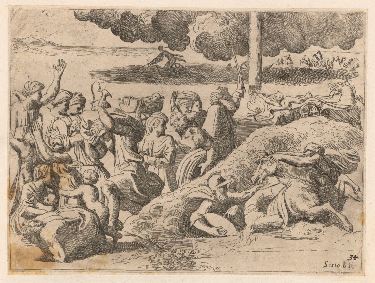Durchzug durch das Rote Meer, Raphael, 1607