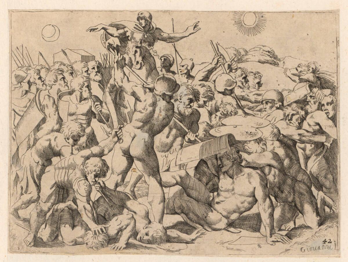 Josua befiehlt der Sonne stillzustehen, Inv. Nr.: DG90003