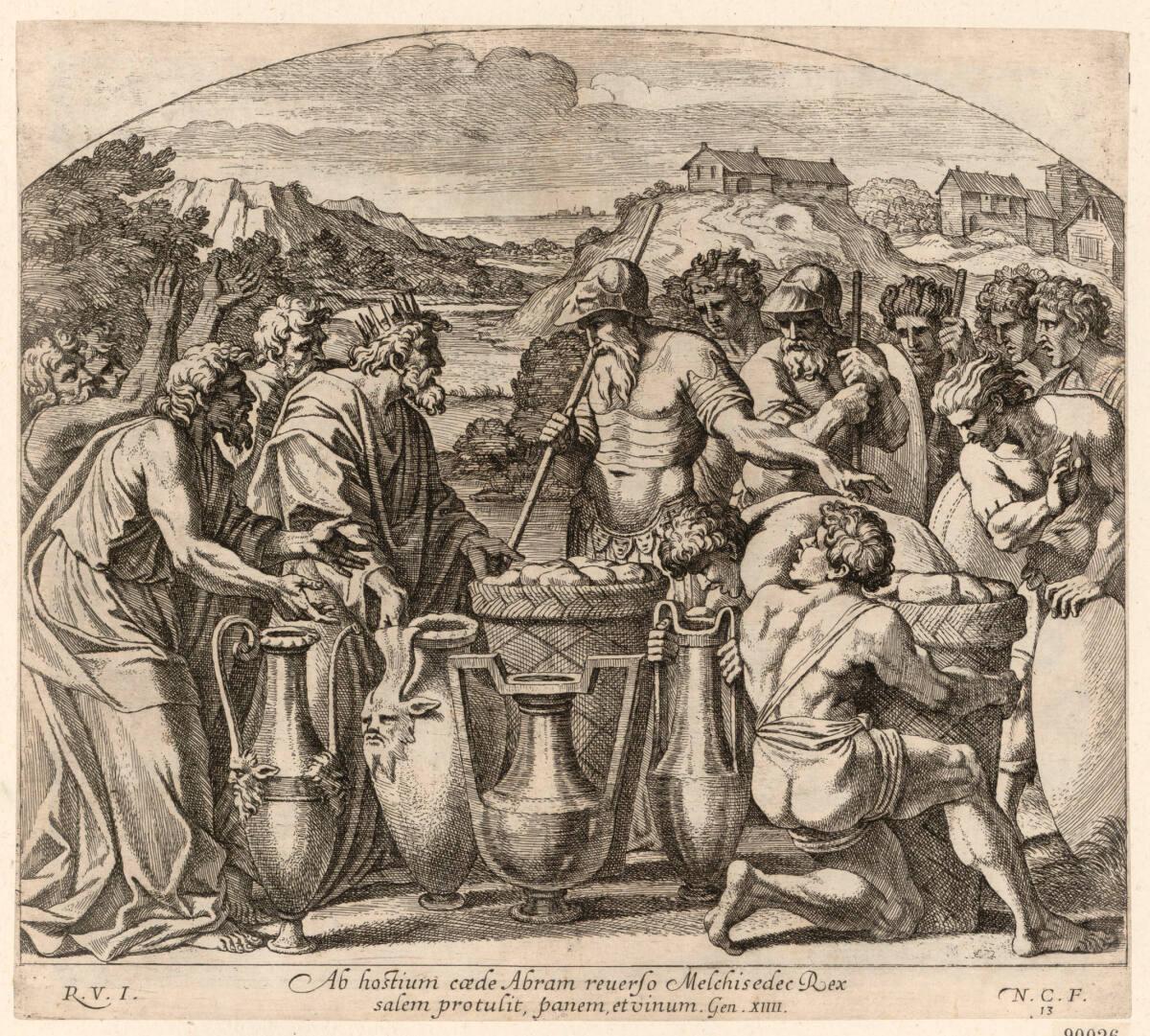 Abraham und Melchisedek, Inv. Nr.: DG90026