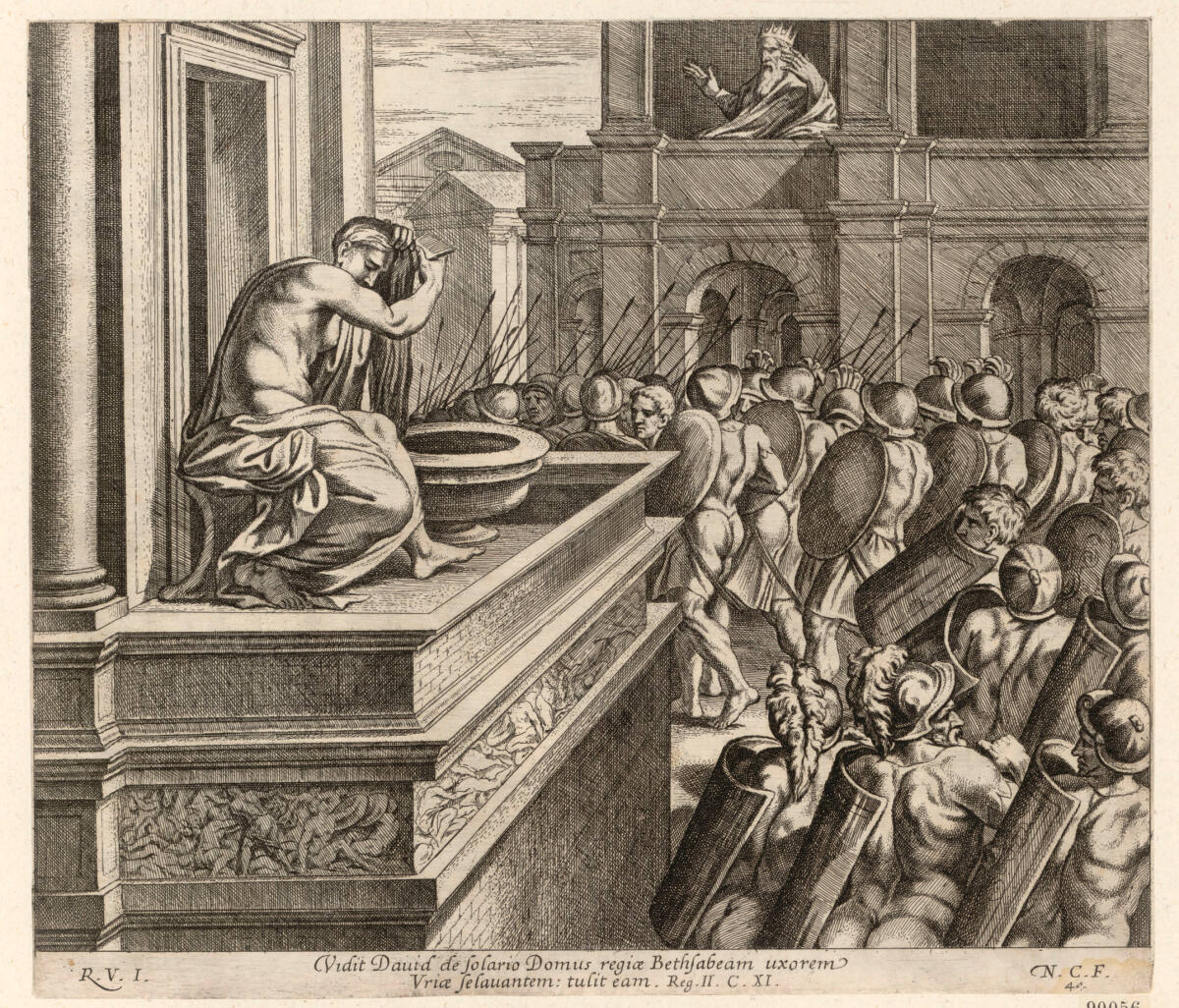 Bathseba im Bade, Raphael, 1649
