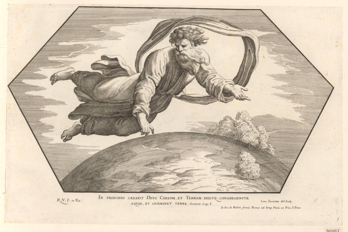 Gott erschafft Himmel und Erde, CesareFantetti, 1675