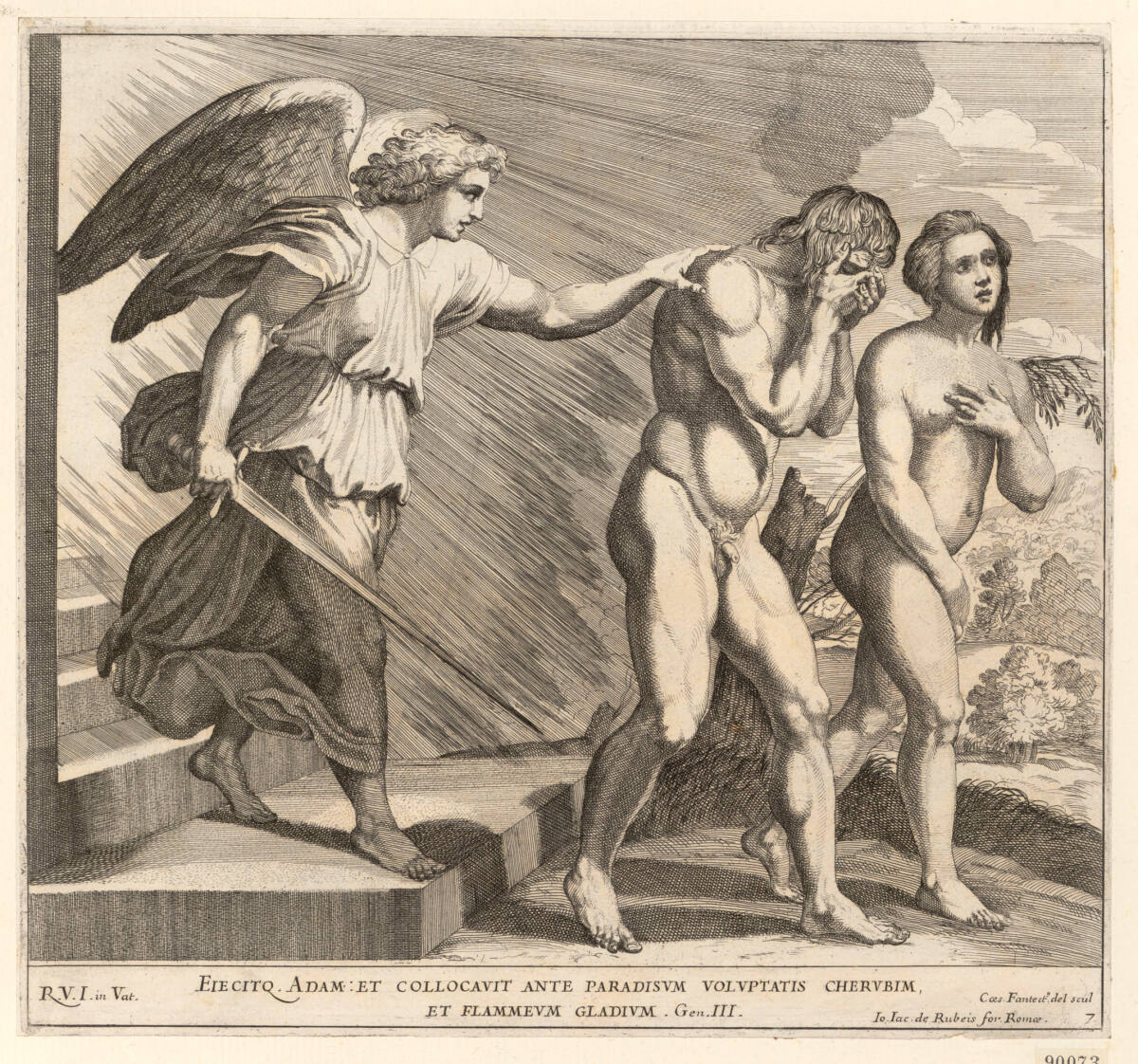 Die Vertreibung aus dem Paradies, CesareFantetti, 1675
