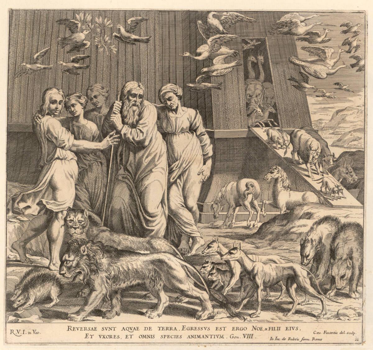 Noah verlässt die Arche, Inv. Nr.: DG90077