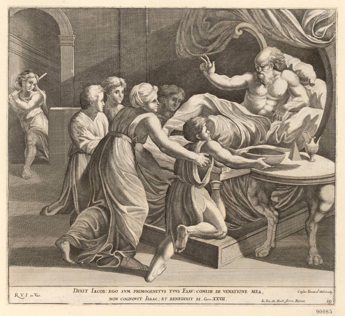 Isaak segnet Jakob, CesareFantetti, 1675