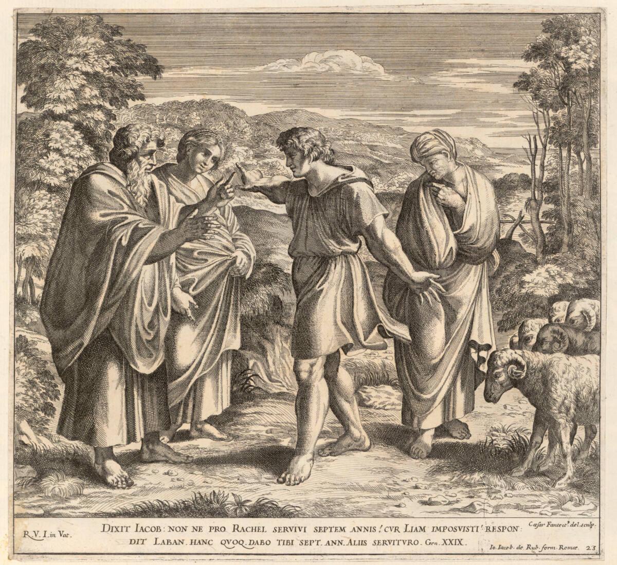 Jakob wirbt um Rahel, Inv. Nr.: DG90088