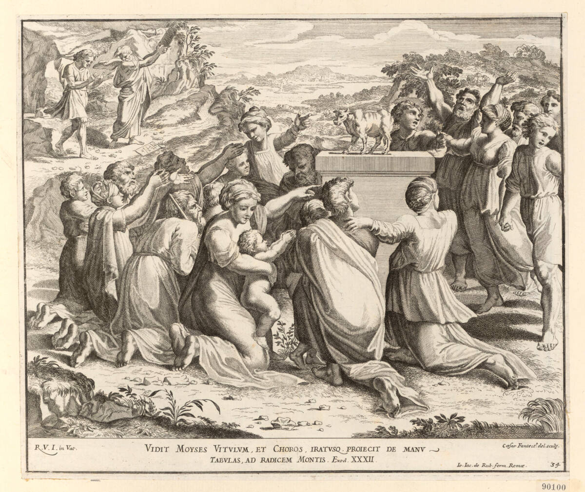 Der Tanz um das goldene Kalb, CesareFantetti, 1675