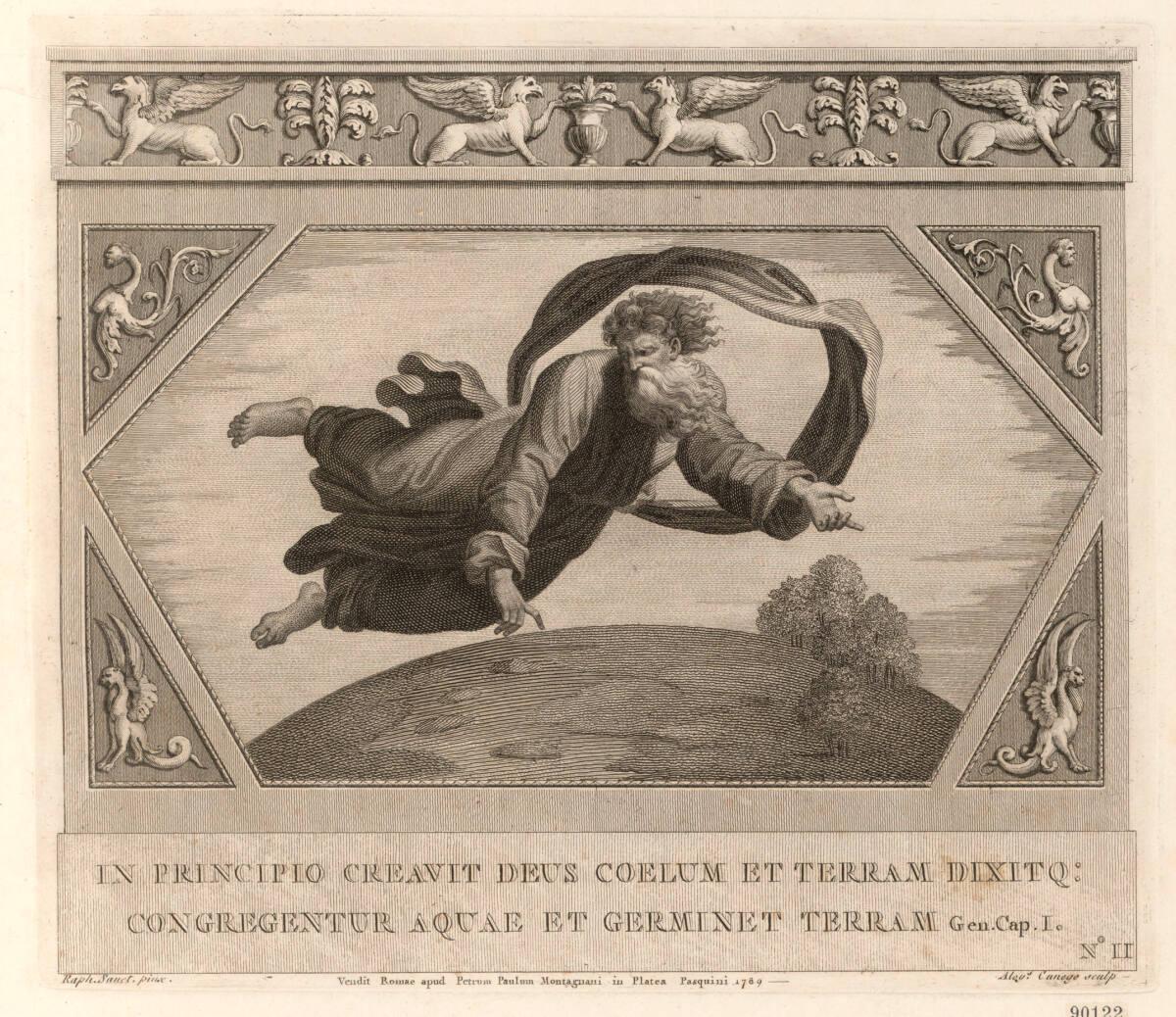 Gott erschafft Himmel und Erde, Inv. Nr.: DG90122