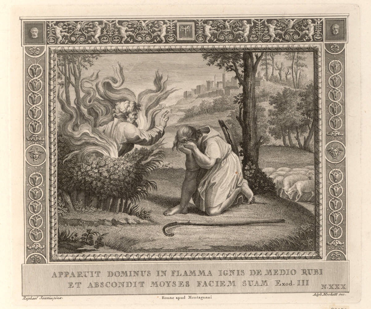 Moses vor dem brennenden Dornbusch, AlessandroMochetti