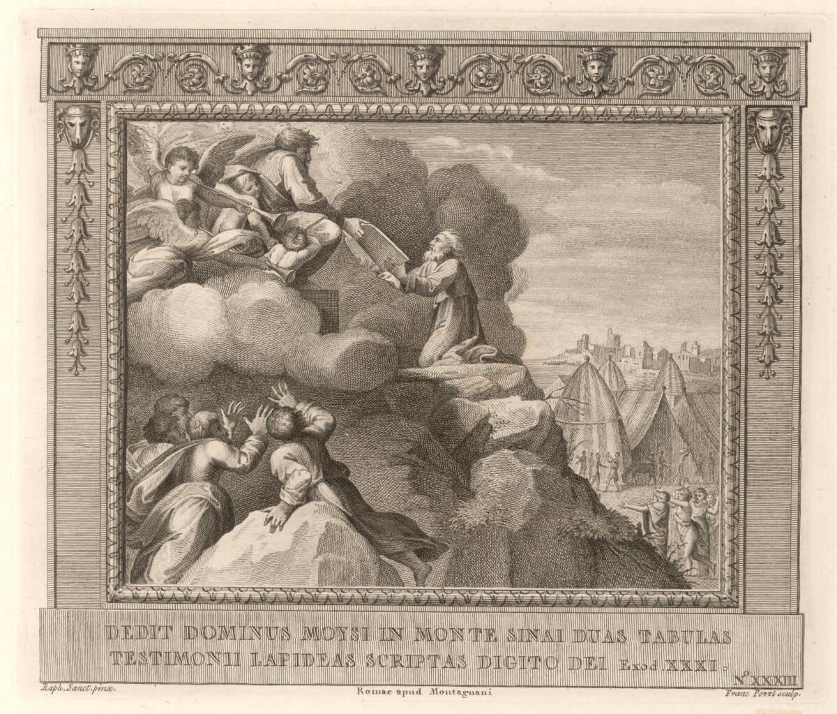 Moses empfängt die Gesetzestafeln, Inv. Nr.: DG90153