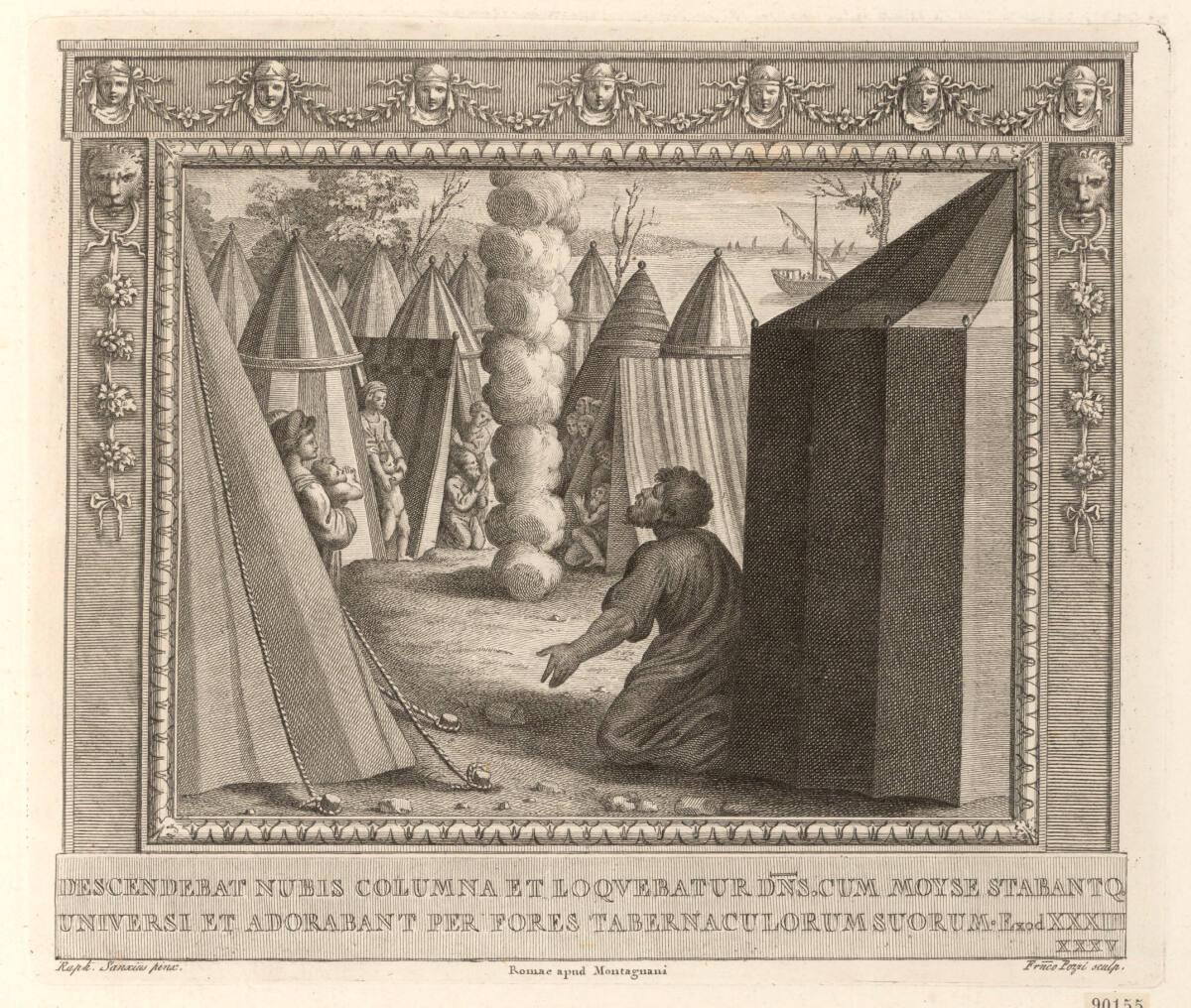 Gott erscheint Moses in Gestalt einer Wolkensäule, Inv. Nr.: DG90155