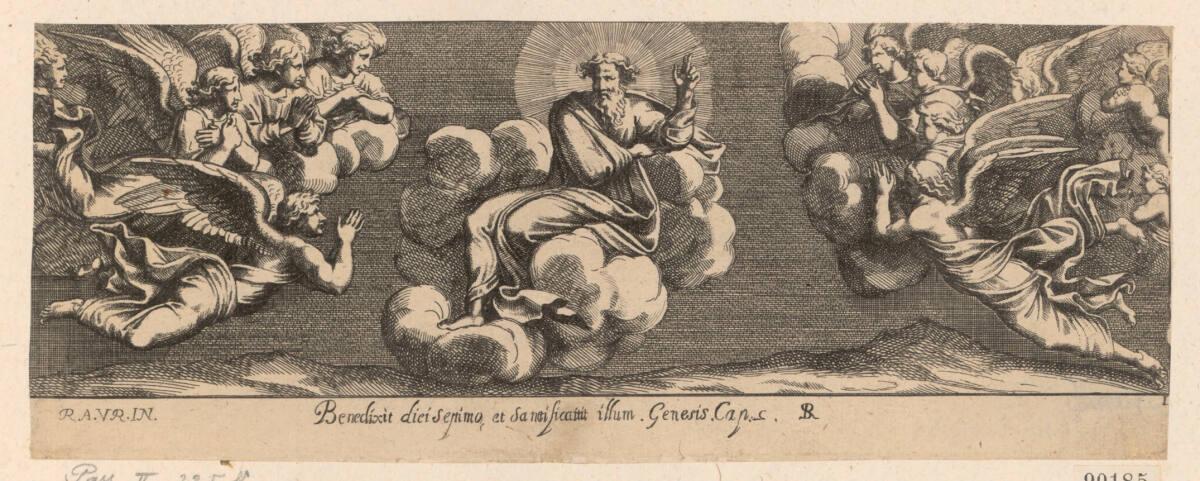 Gott segnet den siebten Tag und erklärt ihn für heilig, Inv. Nr.: DG90185