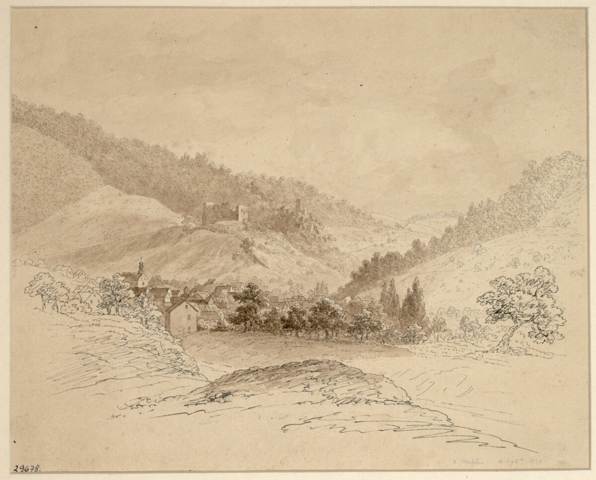 Ansicht von Wolfstein, Jakob Alt, 1830
