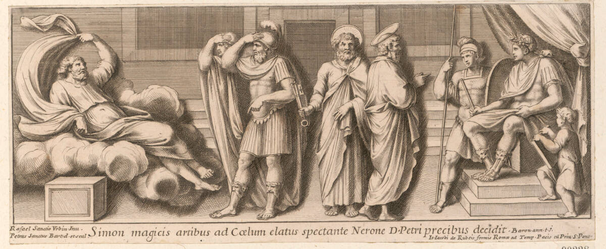 Petrus und Simon Magus vor Nero, 1650–1670